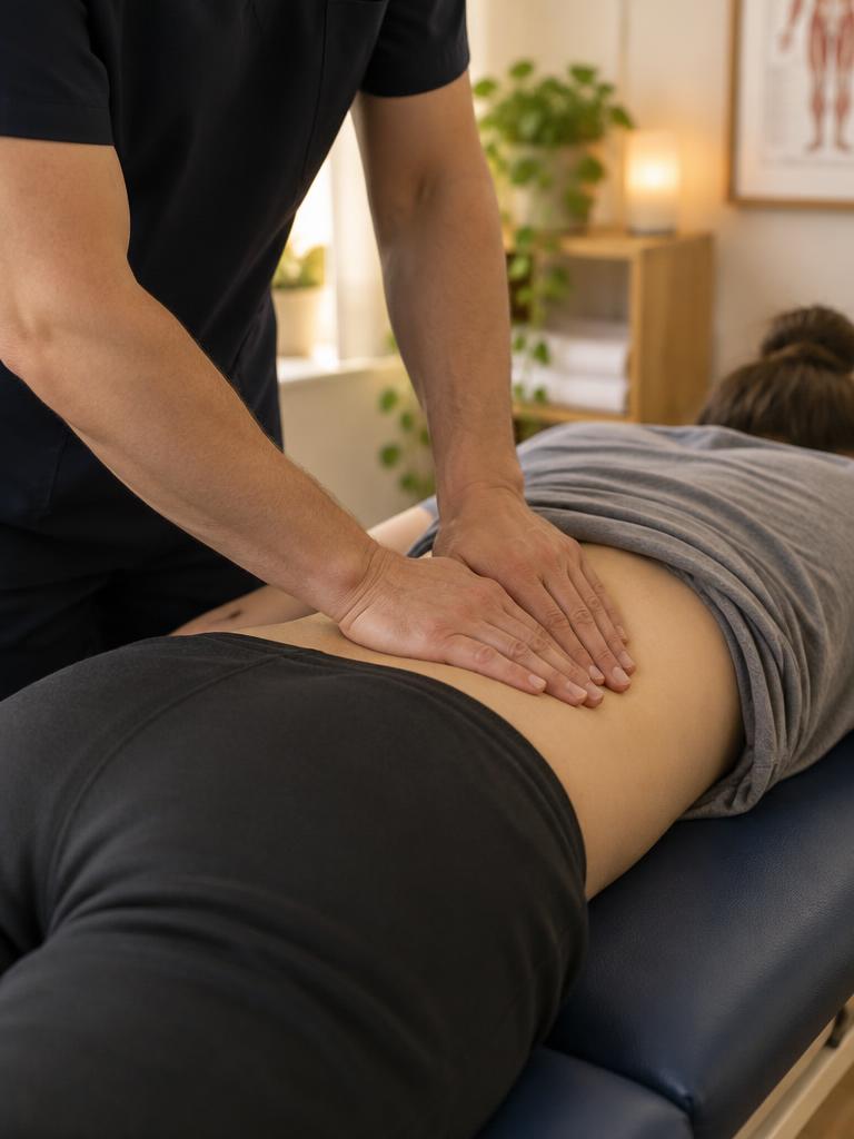 Hands-on lower back treatment