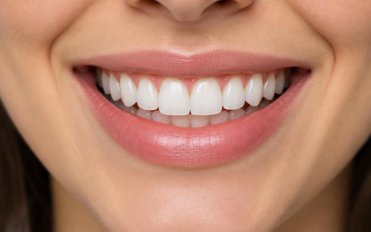 Smile after whitening